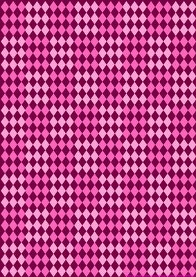 Pretty in Pinks on Burgandy Harlequin Small Paper