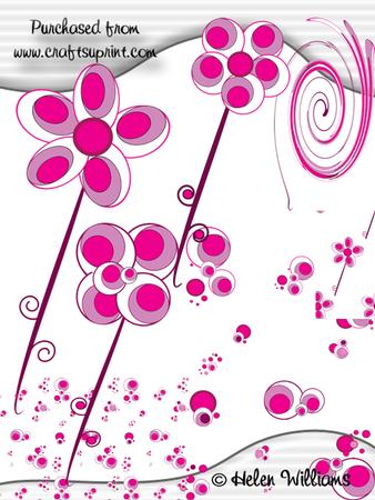 Circles & Flowers Clipart Kit Cu4cu
