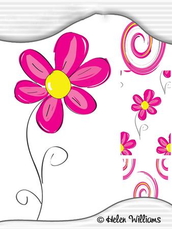 Pink Flower Doodle Cu4cu Image