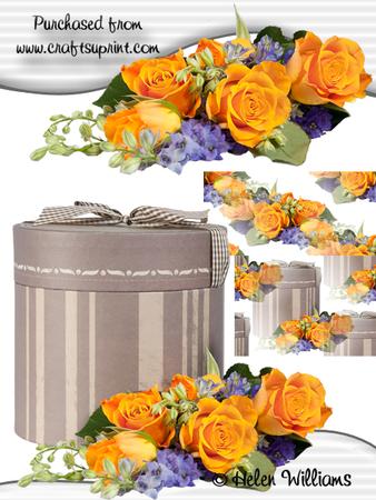 Hatbox & Flowers Cu4cu Image