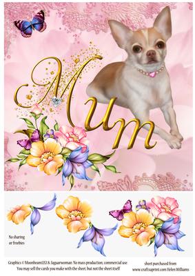 Chihuahua Mum Card Step by Step