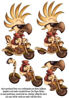Vintage Cuckoo Motorcycle Step by Step