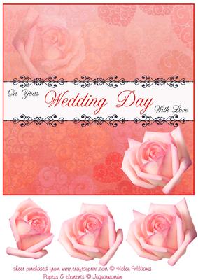 Hearts & Flowers in Coral Rose Wedding Step by Step