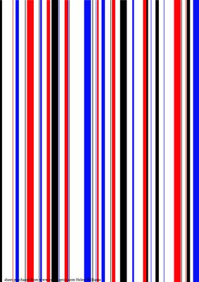 It's All Gone a Bit Stripey Red, Blue & Black