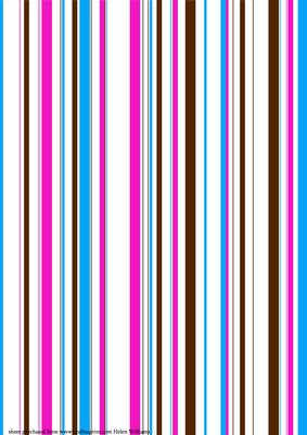 It's All Gone a Bit Stripey Pink Browns & Blues