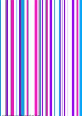 It's All Gone a Bit Stripey Blue, Purple & Pink