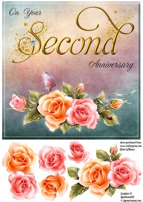 Rosy Glow Second Anniversary Step by Step