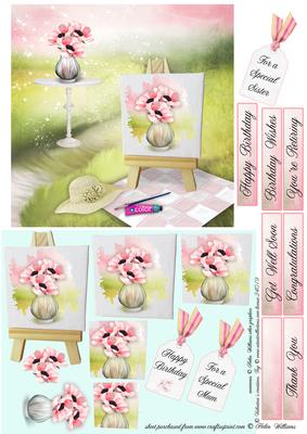 Painters Dream Anemone 6x6inch Pyramid or Step by Step