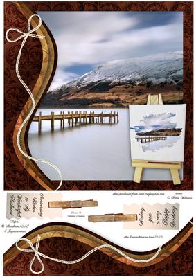 Swirl Border & Painters Easel Jetty & Mountain Topper
