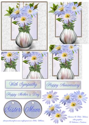 Lilac Anemone & Lace Step by Step & Pyramid
