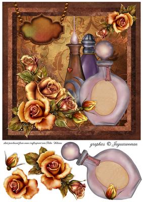Roses & Perfume Step by Step 8x8inch