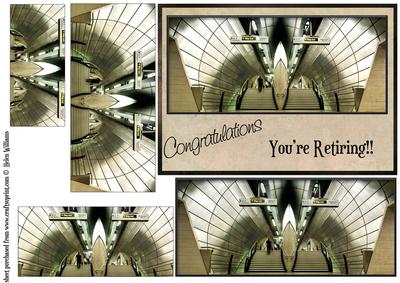 Way Out of the Station Retirement 7x5inch Pyramid