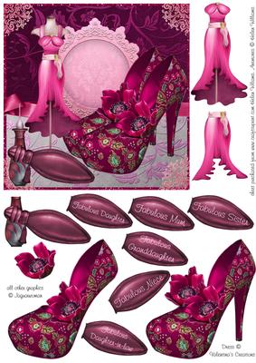 Fabulous in Pink Shoes and Anemone 6inch Step by Step
