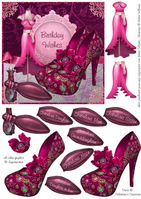 Fabulous in Pink Shoes and Anemone 6inch Step by Step
