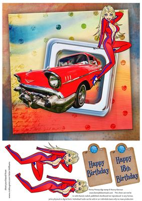 Chevvy Beauty 8x8inch Card Front