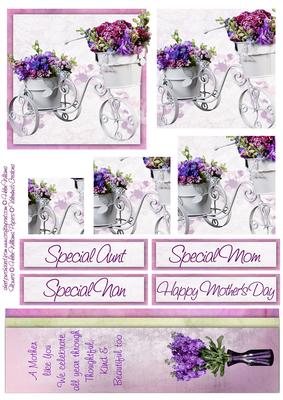 Purple Flowers & Trike Topper & Pyramid Layers