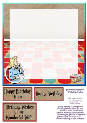 Perfect Housewife 8x8in Insert