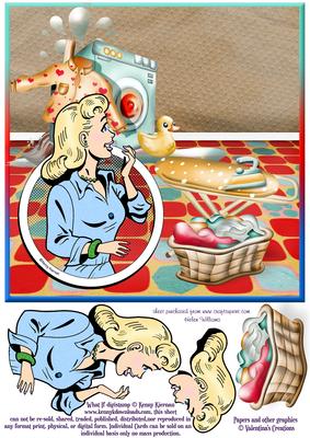 Perfect Housewife 8x8in Step by Step