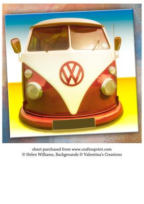 Vw Camper Van 8x8 Inch Topper