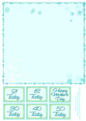 Turquoise 8x8inch Insert
