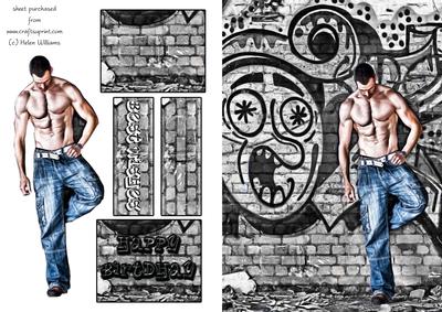 Muscles Graffiti Card Front