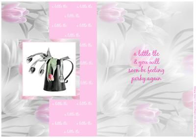 A Little Tlc Tulips Foldback Card