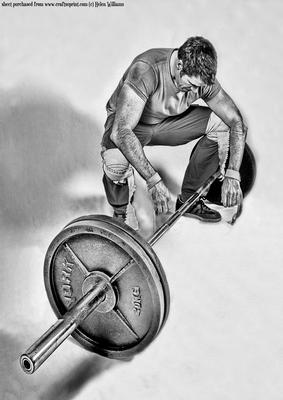 Weight Lifting A4 Card