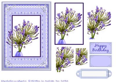 Purple Floral Pyramid.
