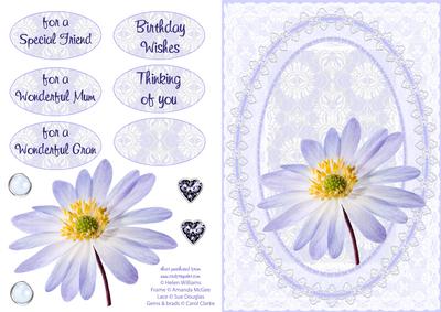 Anemone & Lace Card Front