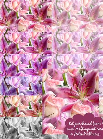 Lily & Rose Backing Paper Kit