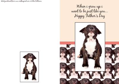 Puppy Father's Day Card