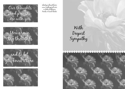 Anemone Sympathy Card Front