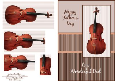 Cello Father's Day Pyramid Card