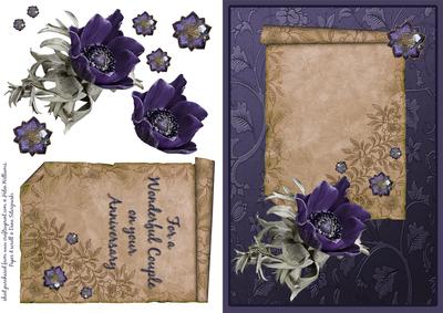 Luxurious Purple Anemone Step by Step