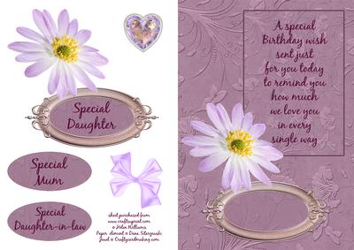Anemone Special Birthday Wish Card