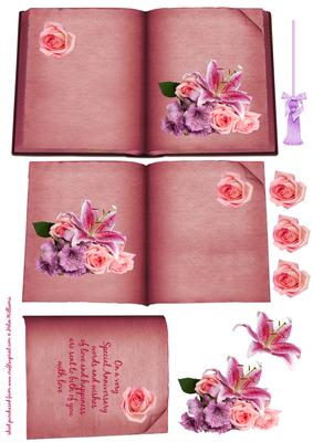Lily & Rose Book Sheet Pink Anniversary