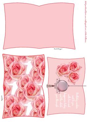 Pink Rose Trio Birthday Book