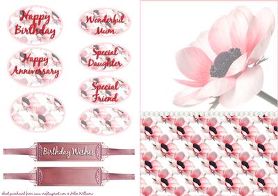 Faded Pink Anemone & Pearls