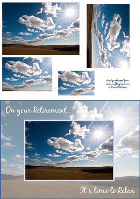 On Top of the World Mountain & Clouds Retirement Pyramid
