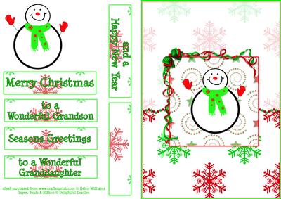 Snowman Card Front