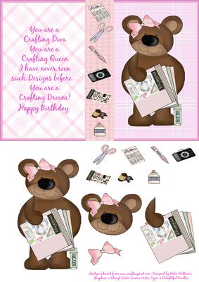 Crafting Diva Birthday Step by Step