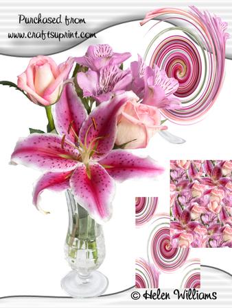 Lily & Rose in a Vase Cu4cu Image