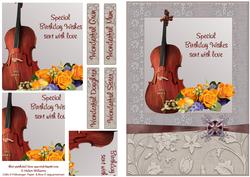 Cello & Roses Birthday Pyramid