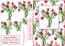 Red Tulips Pyramid