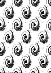 Monochrome Floral Swirl Background