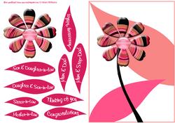 Funky Swirl Flowers * 2