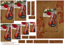 Rose & Violin Pyramid