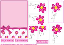 Pretty in Pinks Floral Pyramid.