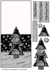 Contemporary Swirl Christmas Tree Design