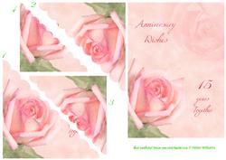 Pink Rose 15th Anniversary Wavy Side Stacker